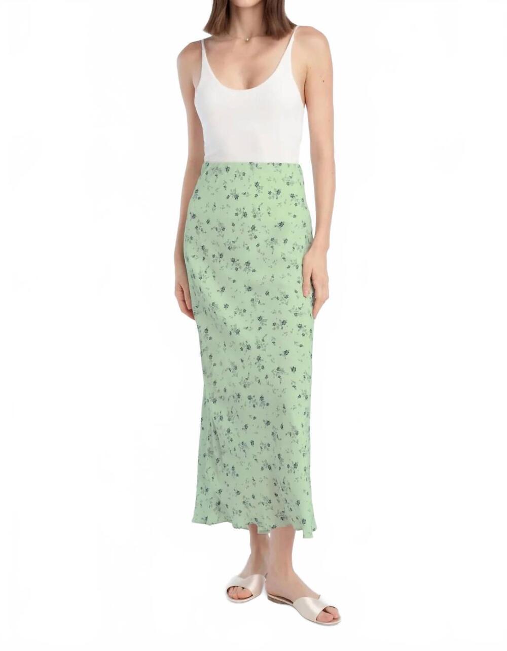NEW FAVORITE DAUGHTER ditsy floral skirt in green